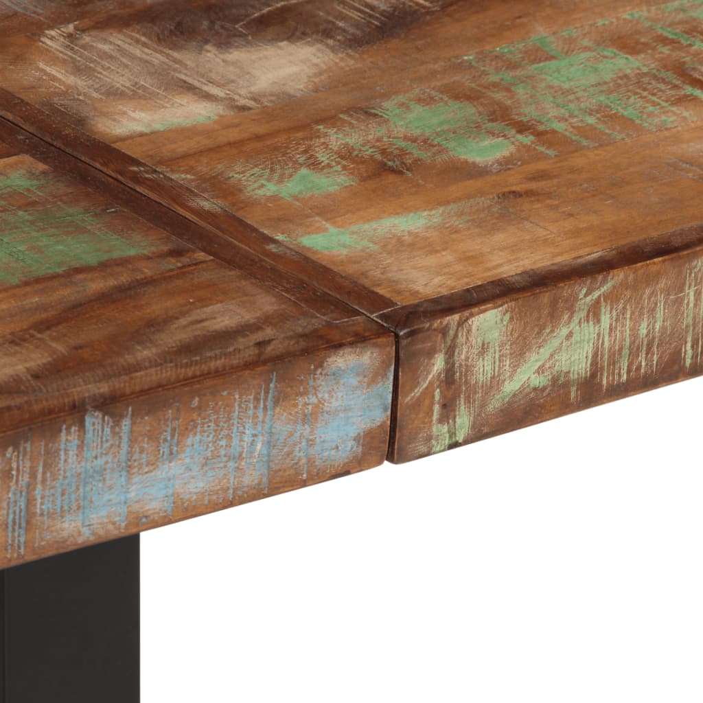 Banc 160 cm bois de récupération massif et acier - XIOS