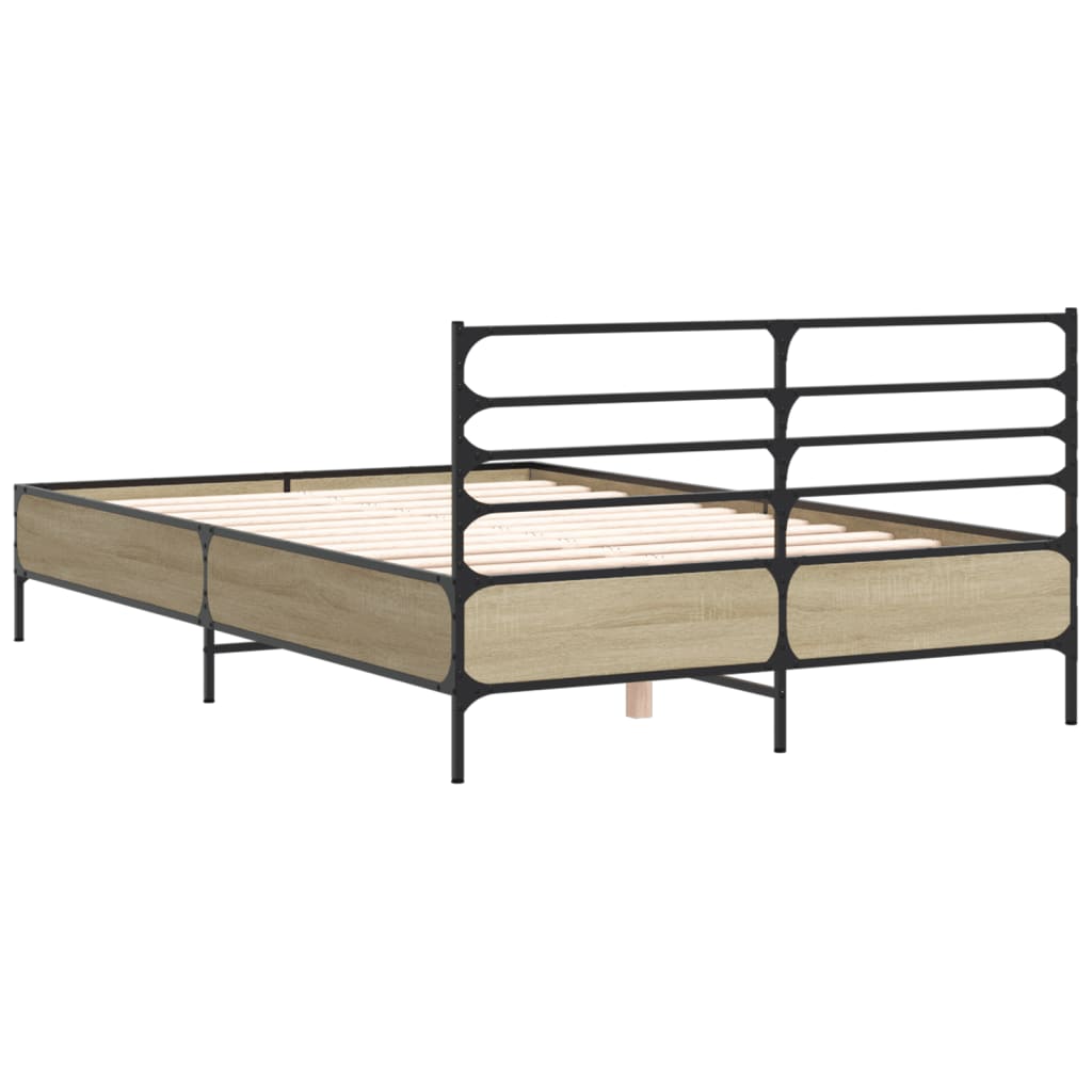 Cadre de lit sans matelas chêne sonoma 120x190 cm - XIOS