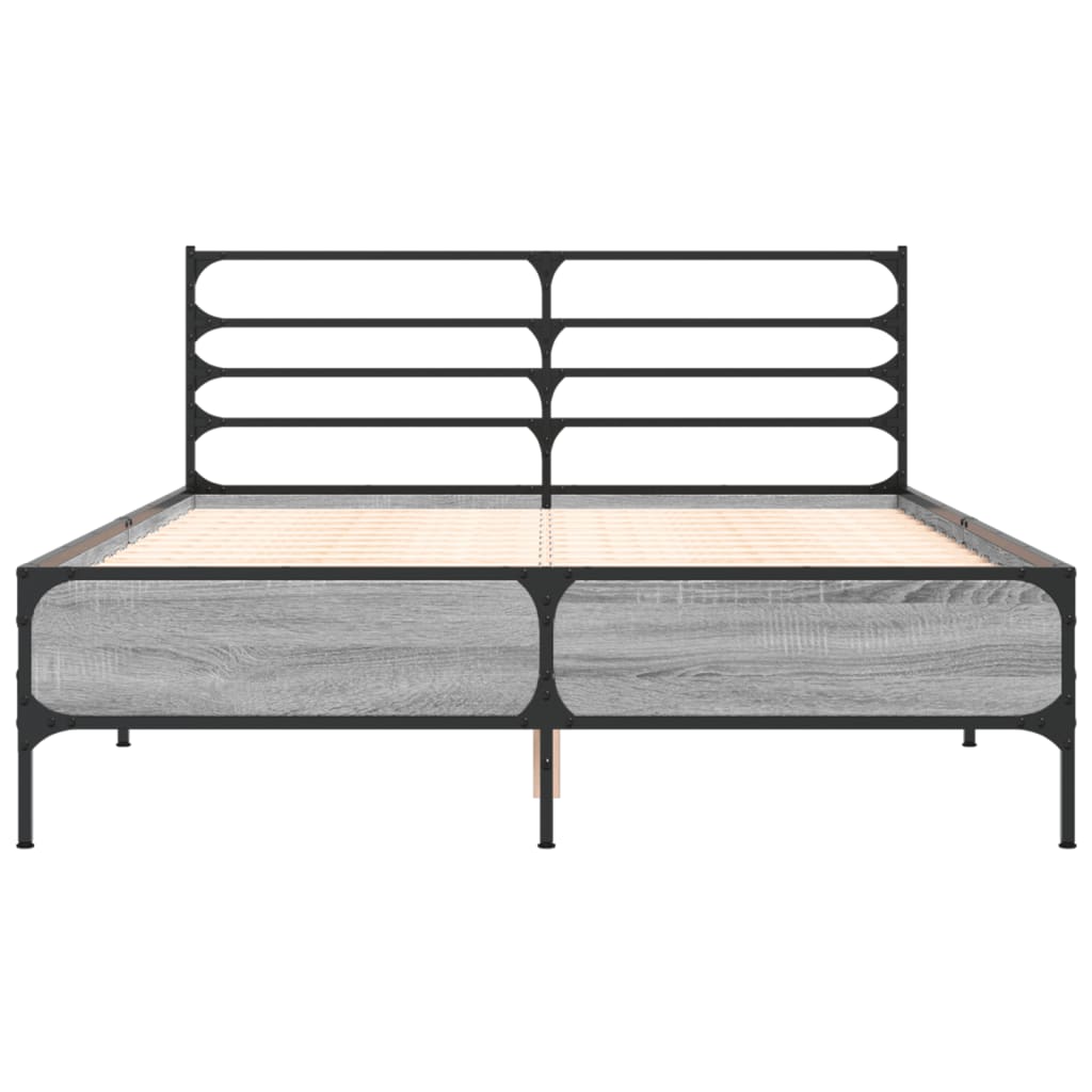 Cadre de lit sans matelas sonoma gris 120x190 cm - XIOS