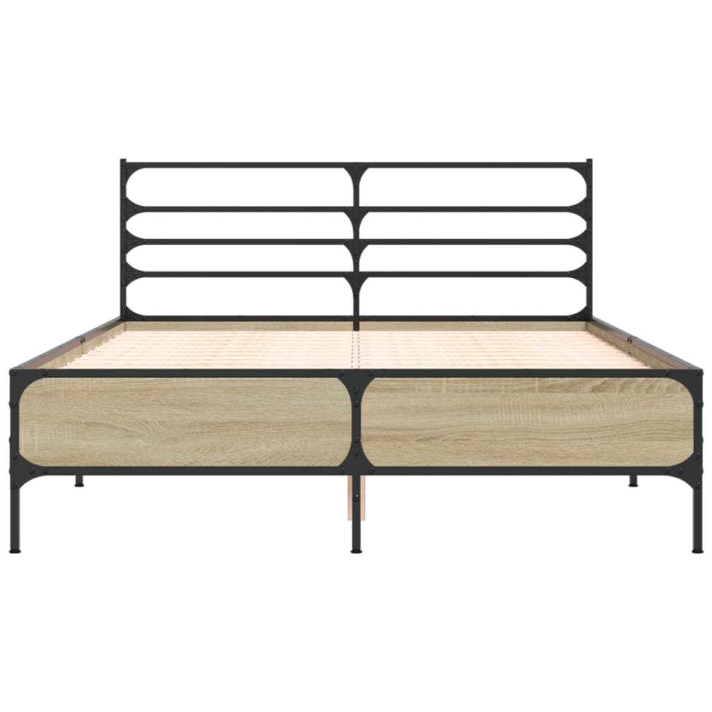 Cadre de lit sans matelas chêne sonoma 135x190 cm - XIOS