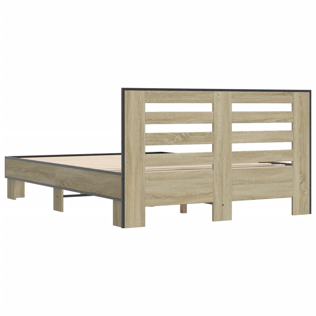 Cadre de lit sans matelas chêne sonoma 140x190 cm - XIOS