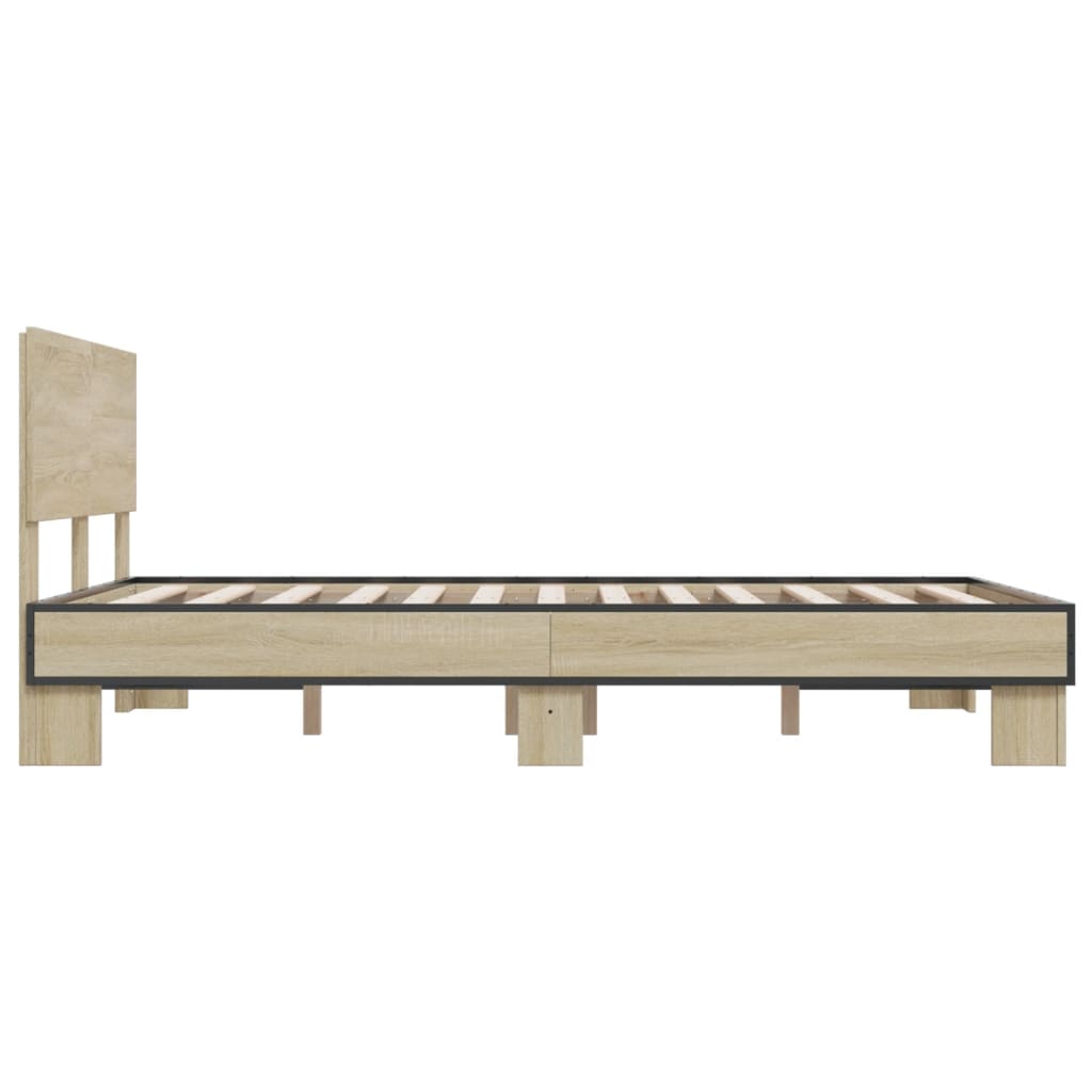 Cadre de lit sans matelas chêne sonoma 120x200 cm - XIOS
