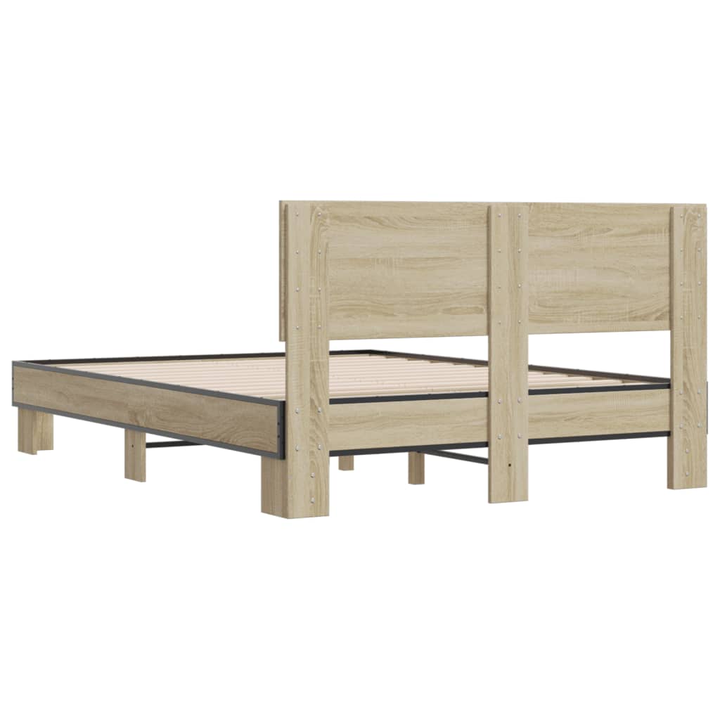 Cadre de lit sans matelas chêne sonoma 140x190 cm - XIOS