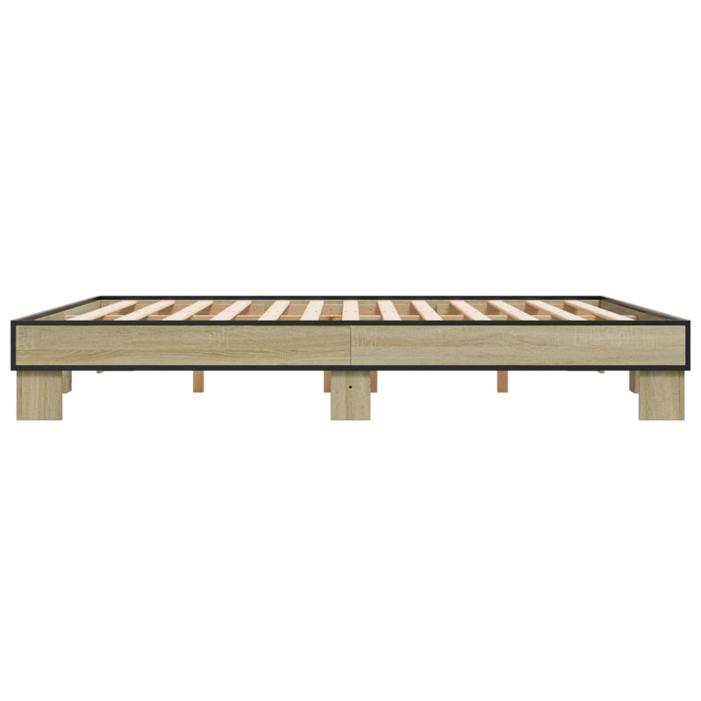 Cadre de lit sans matelas chêne sonoma 200x200 cm - XIOS