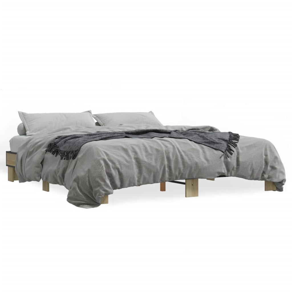 Cadre de lit sans matelas chêne sonoma 160x200 cm - XIOS