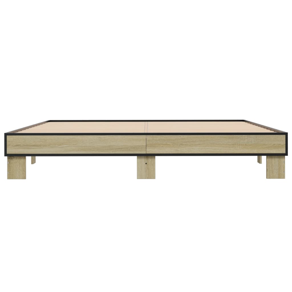 Cadre de lit sans matelas chêne sonoma 160x200 cm - XIOS