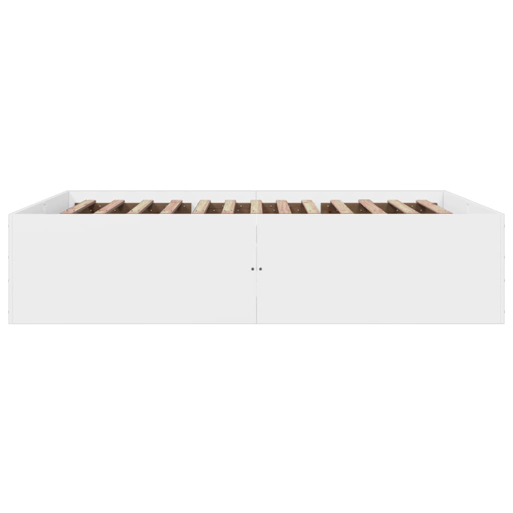 Cadre de lit sans matelas blanc 160x200 cm - XIOS