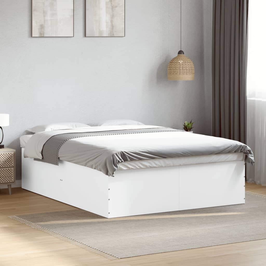 Cadre de lit sans matelas blanc 160x200 cm - XIOS