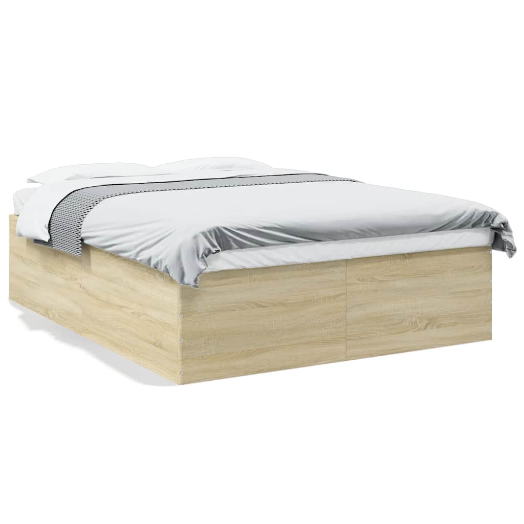Cadre de lit sans matelas chêne sonoma 150x200 cm - XIOS