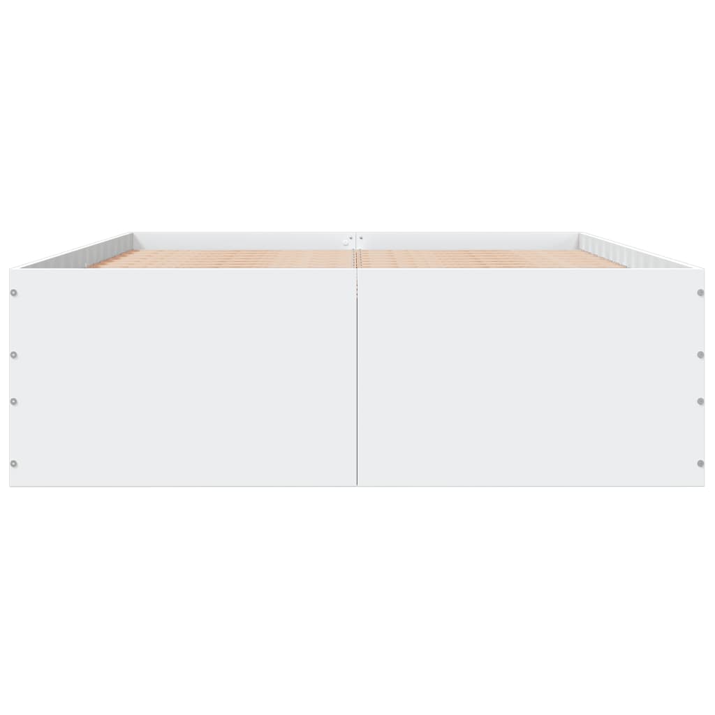 Cadre de lit sans matelas blanc 140x200 cm - XIOS