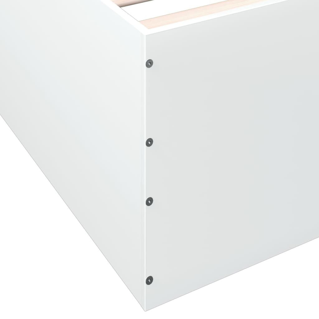 Cadre de lit sans matelas blanc 140x200 cm - XIOS