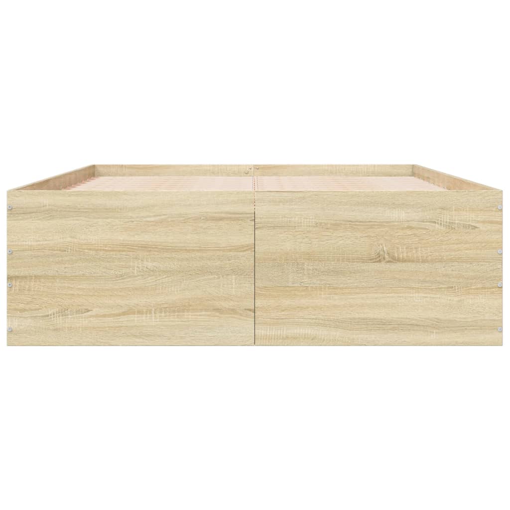 Cadre de lit sans matelas chêne sonoma 140x200 cm - XIOS