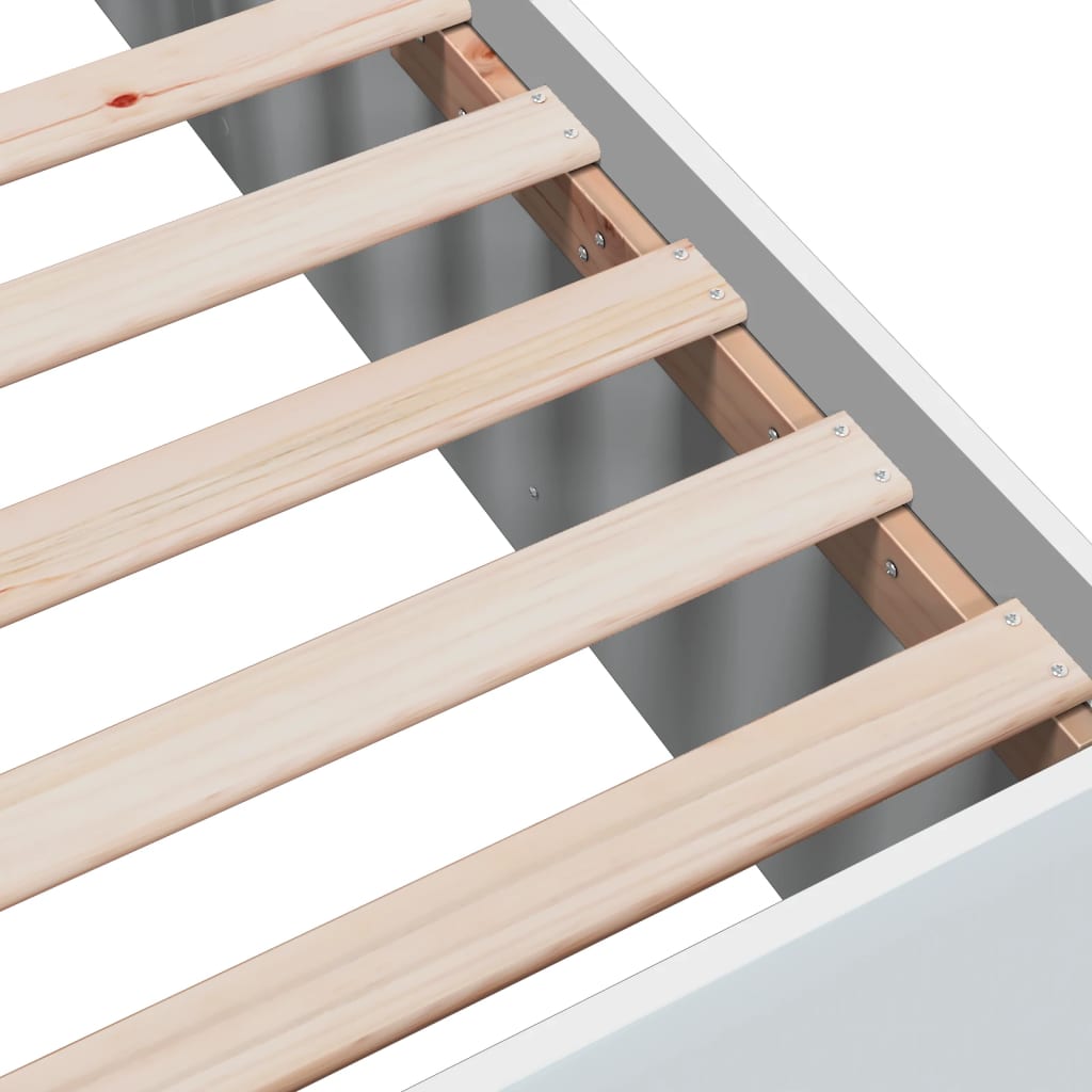 Cadre de lit sans matelas blanc 120x200 cm - XIOS