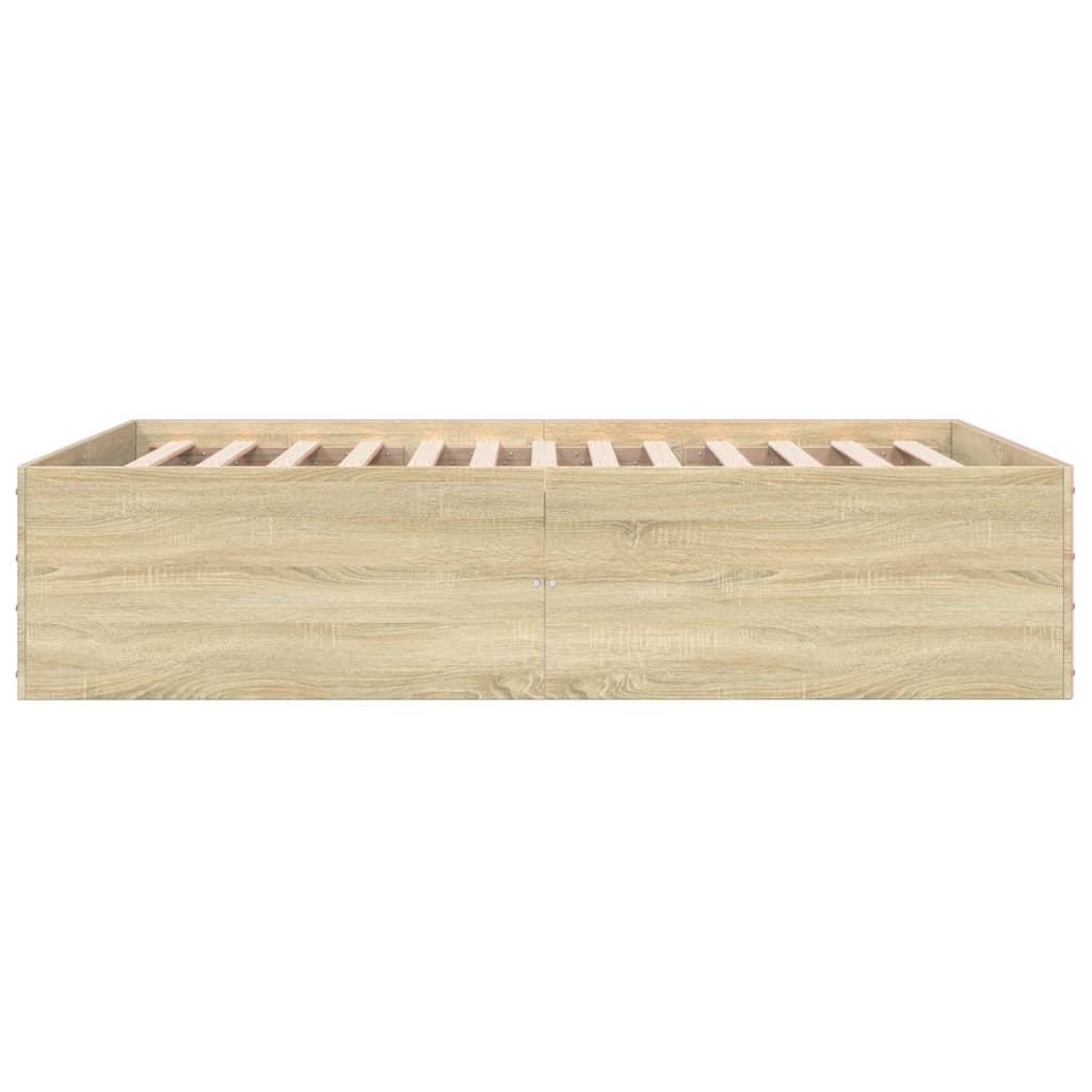 Cadre de lit sans matelas chêne sonoma 120x200 cm - XIOS