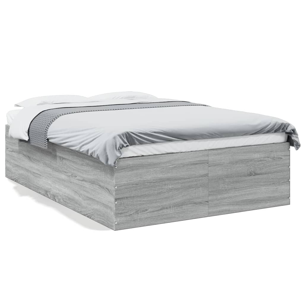 Cadre de lit sans matelas sonoma gris 140x190 cm - XIOS
