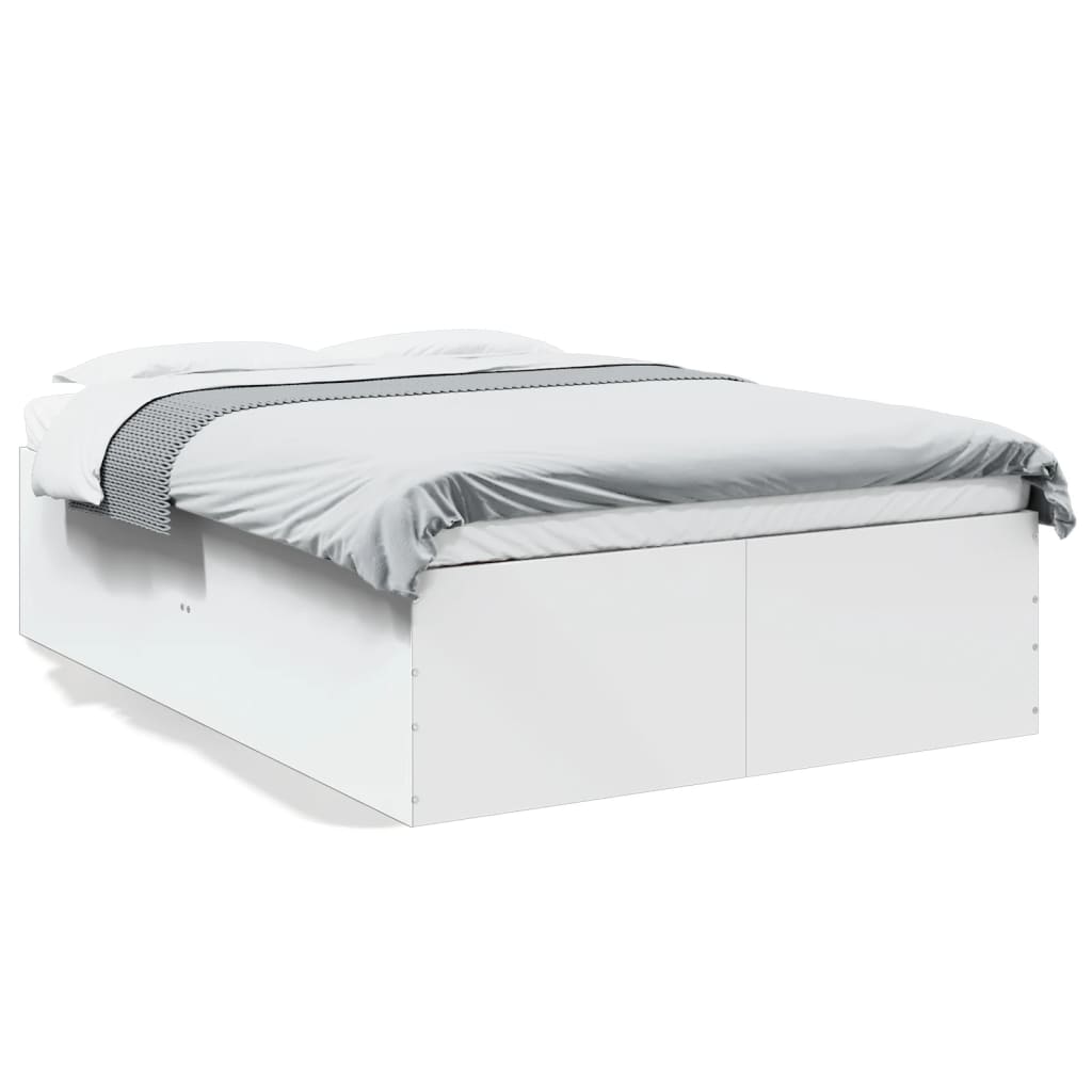 Cadre de lit sans matelas blanc 135x190 cm - XIOS