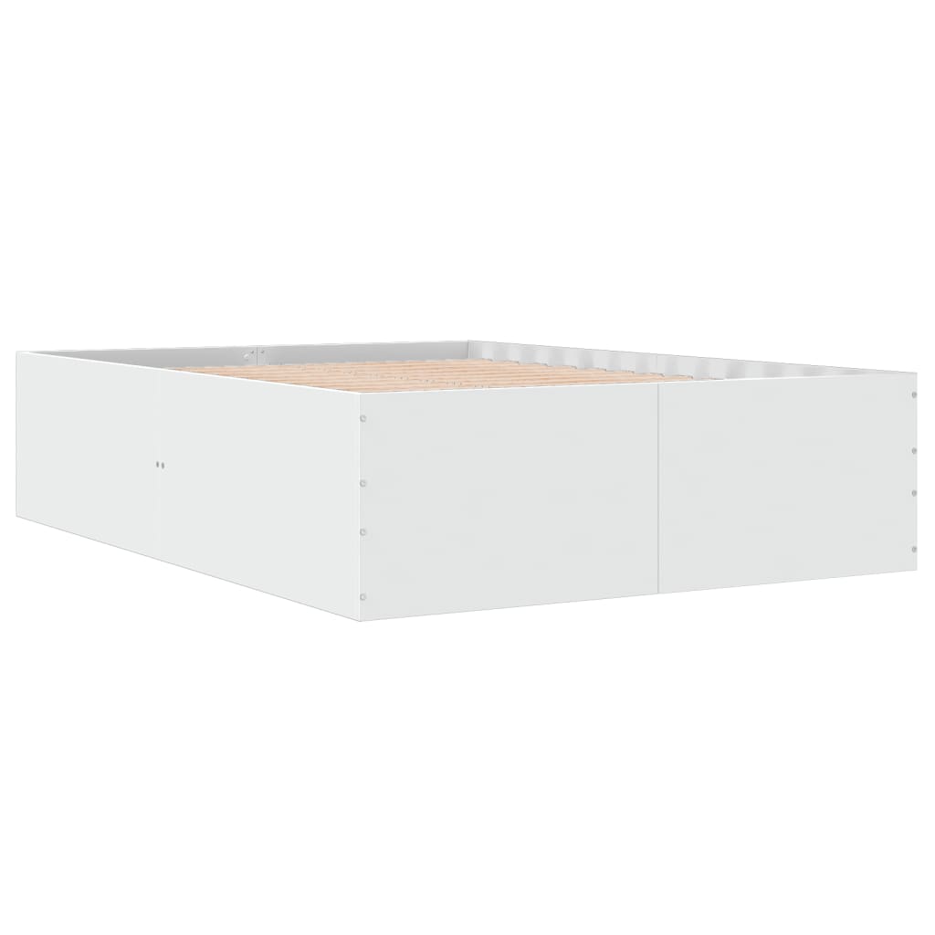 Cadre de lit sans matelas blanc 135x190 cm - XIOS