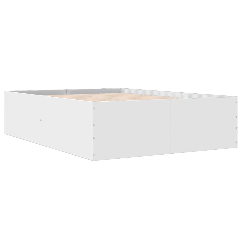 Cadre de lit sans matelas blanc 135x190 cm - XIOS