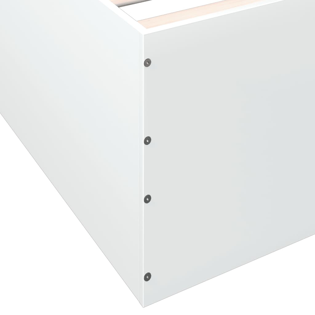 Cadre de lit sans matelas blanc 135x190 cm - XIOS