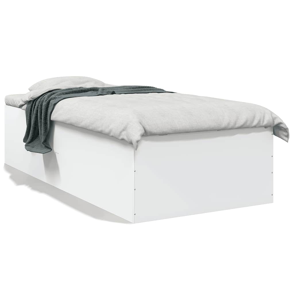 Cadre de lit sans matelas blanc 100x200 cm - XIOS