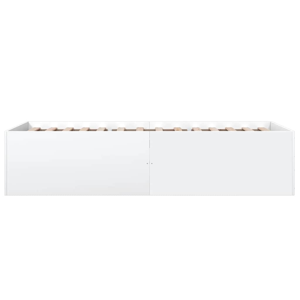Cadre de lit sans matelas blanc 100x200 cm - XIOS