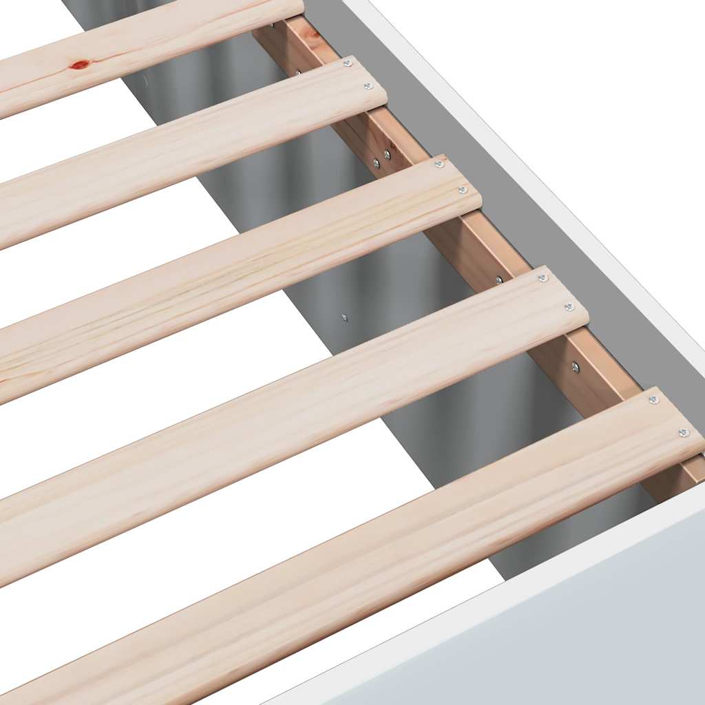 Cadre de lit sans matelas blanc 100x200 cm - XIOS