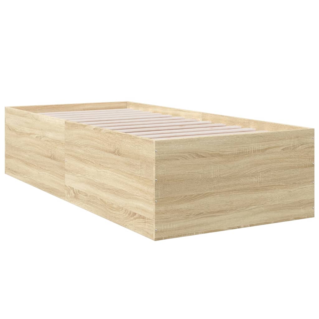Cadre de lit sans matelas chêne sonoma 100x200 cm - XIOS