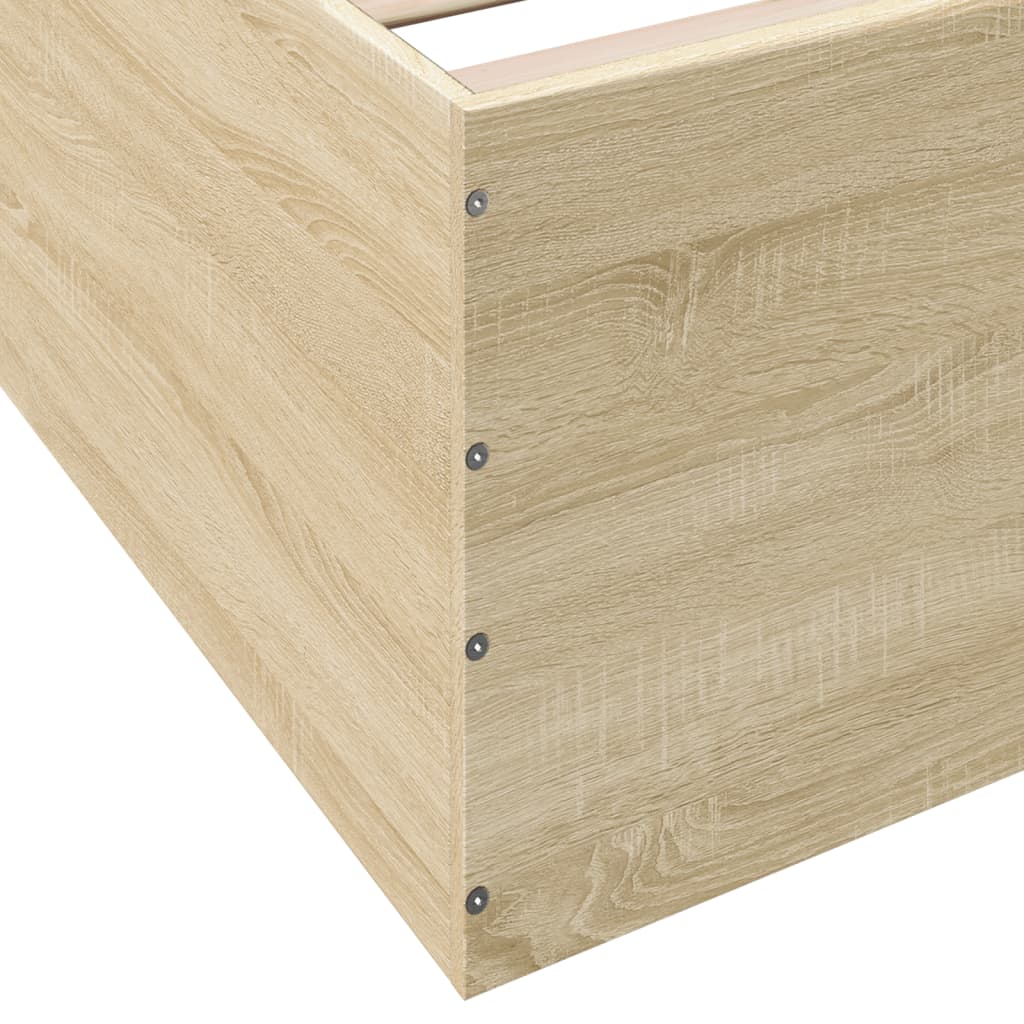 Cadre de lit sans matelas chêne sonoma 100x200 cm - XIOS