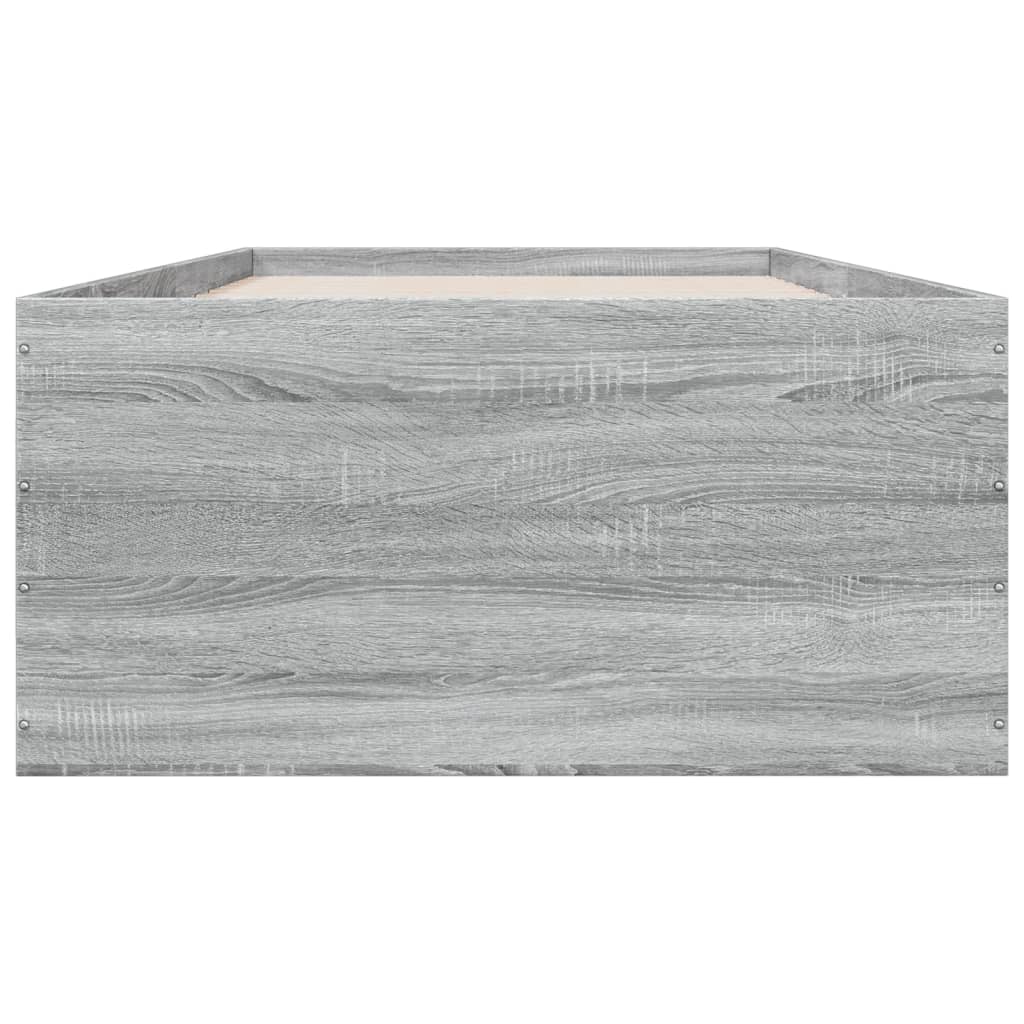 Cadre de lit sans matelas sonoma gris 90x200 cm - XIOS