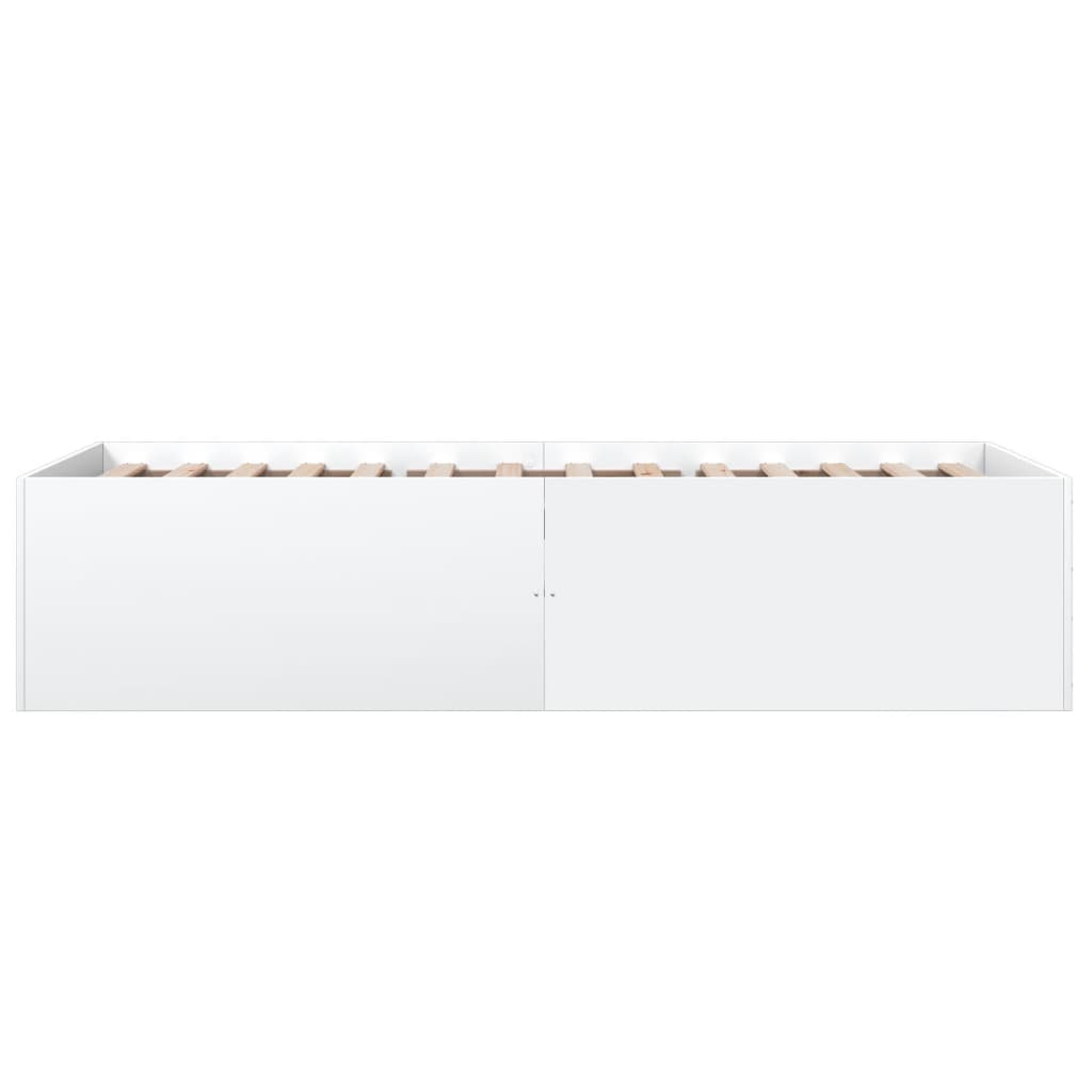 Cadre de lit sans matelas blanc 75x190 cm - XIOS