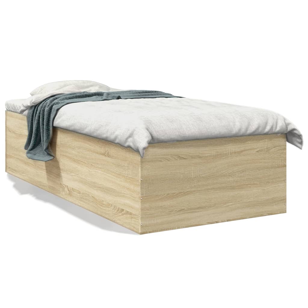 Cadre de lit sans matelas chêne sonoma 75x190 cm - XIOS