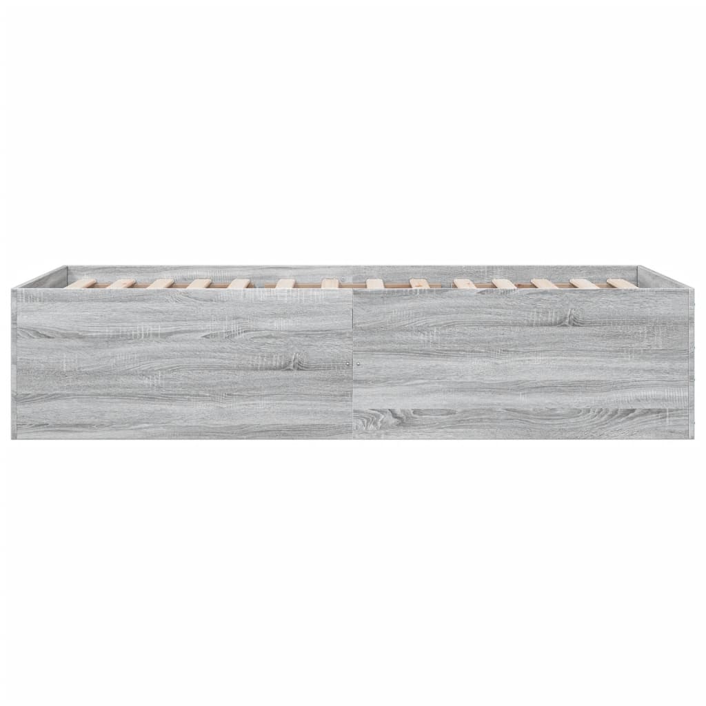 Cadre de lit sans matelas sonoma gris 75x190 cm - XIOS