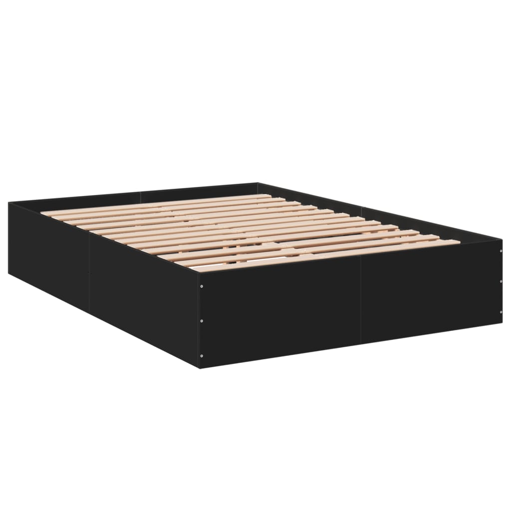 Cadre de lit sans matelas noir 120x190 cm - XIOS