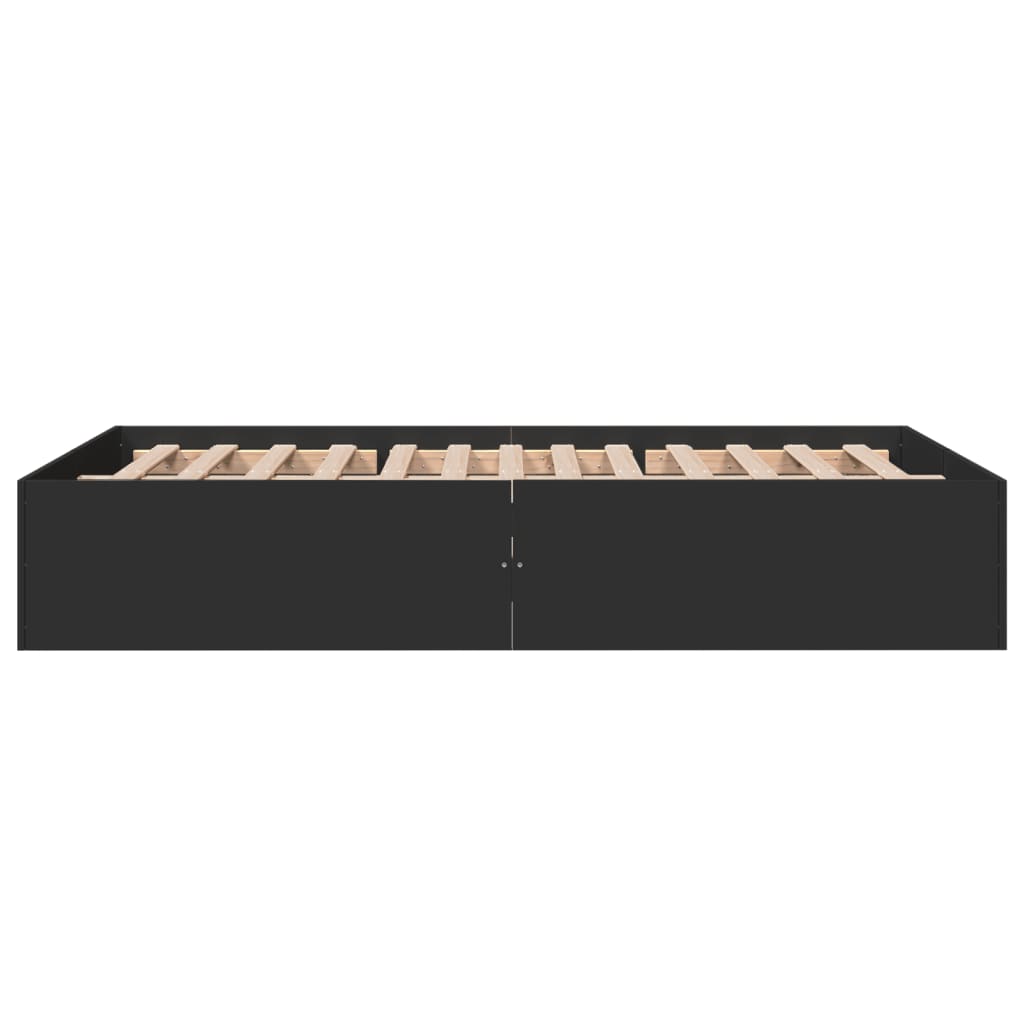 Cadre de lit sans matelas noir 120x190 cm - XIOS