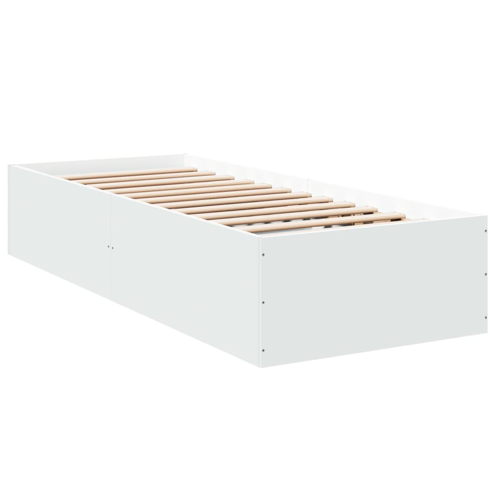 Cadre de lit sans matelas blanc 100x200 cm - XIOS