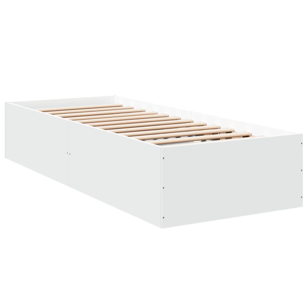 Cadre de lit sans matelas blanc 90x200 cm - XIOS