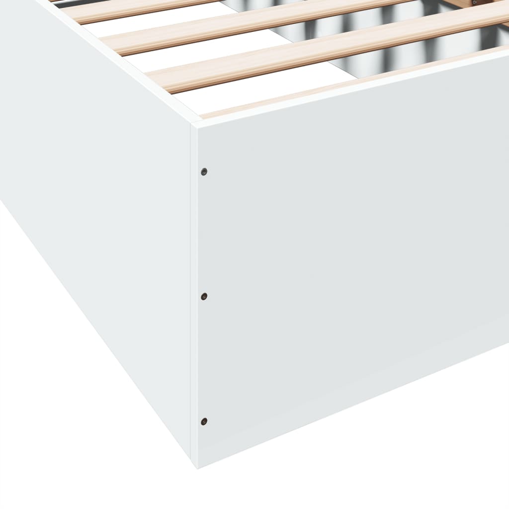 Cadre de lit sans matelas blanc 90x200 cm - XIOS