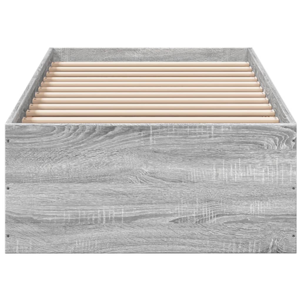 Cadre de lit sans matelas sonoma gris 90x200 cm - XIOS
