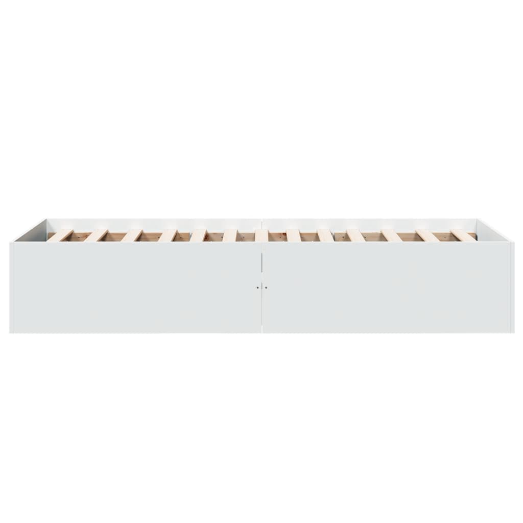 Cadre de lit sans matelas blanc 90x190 cm - XIOS