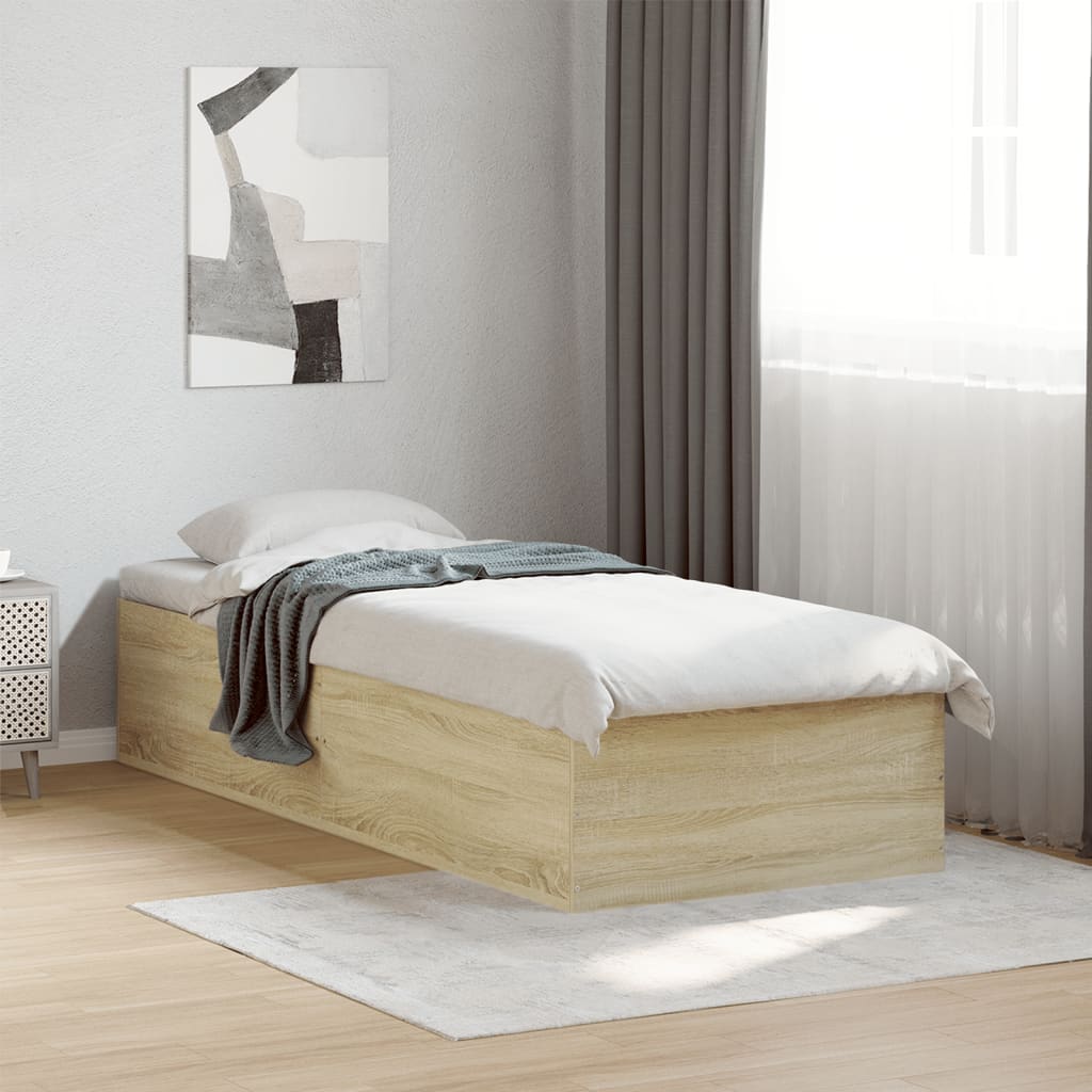 Cadre de lit sans matelas chêne sonoma 90x190 cm - XIOS