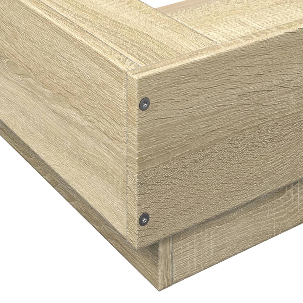 Cadre de lit avec lumières LED sans matelas 200x200 cm - XIOS