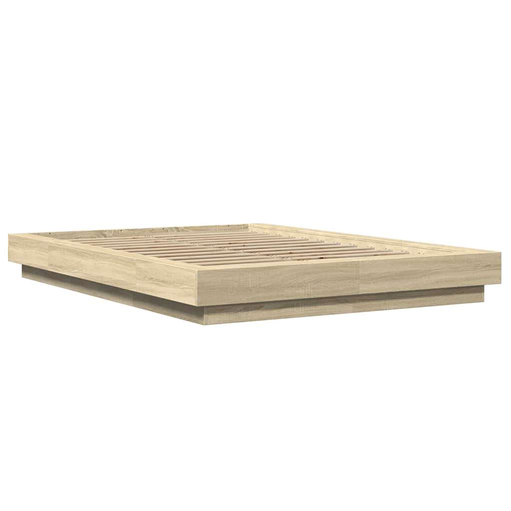 Cadre de lit avec lumières LED sans matelas 140x200 cm - XIOS