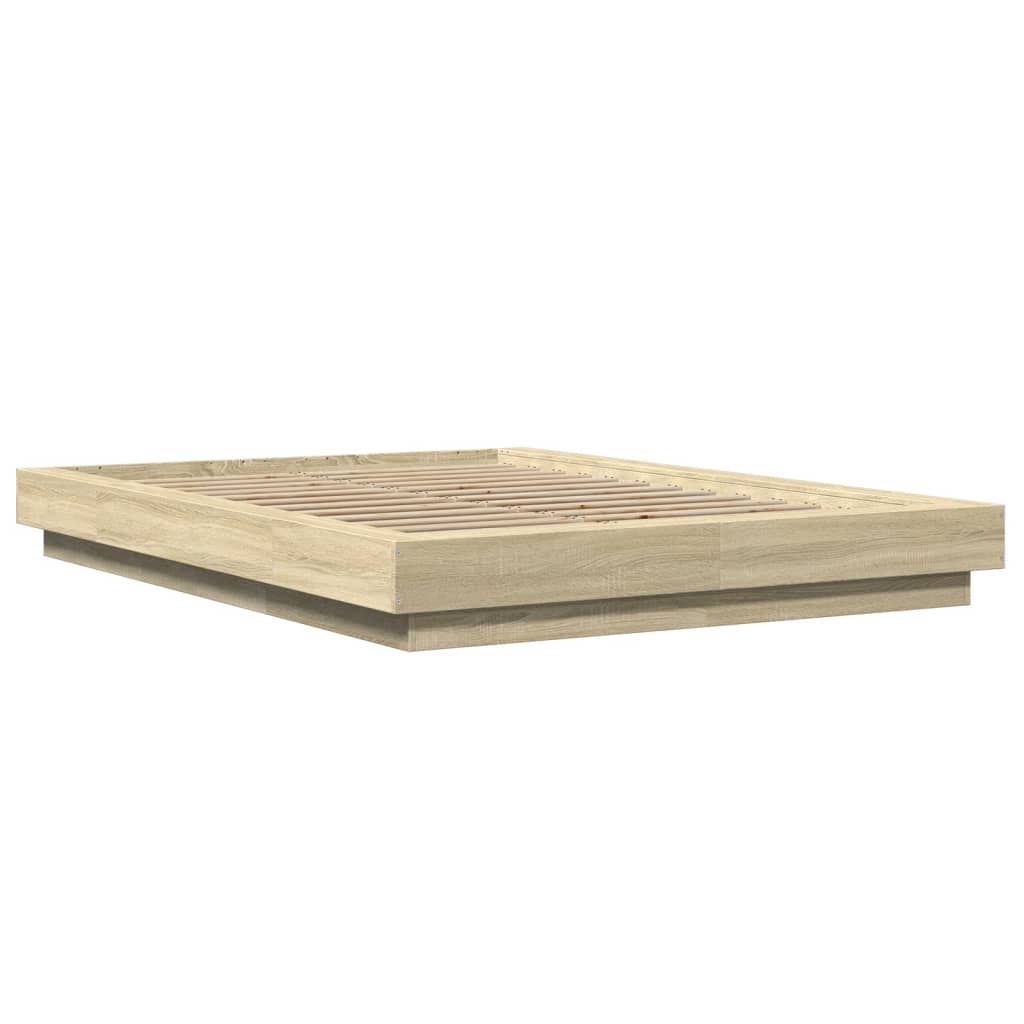 Cadre de lit avec lumières LED sans matelas140x190 cm - XIOS