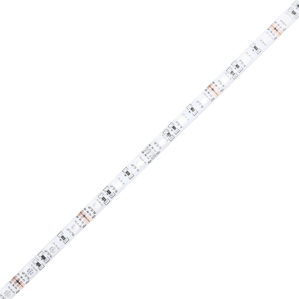 Cadre de lit avec lumières LED sans matelas blanc 135x190 cm - XIOS