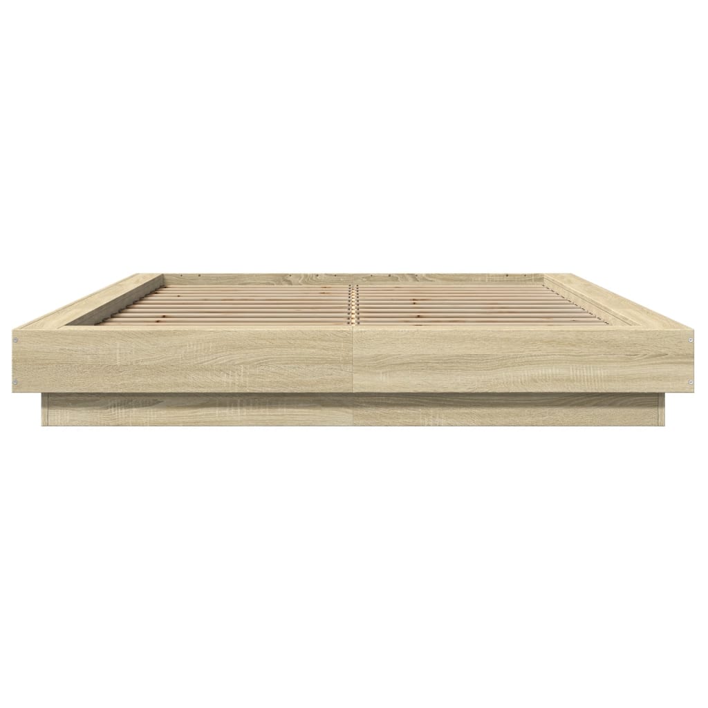 Cadre de lit avec lumières LED sans matelas 120x190cm - XIOS