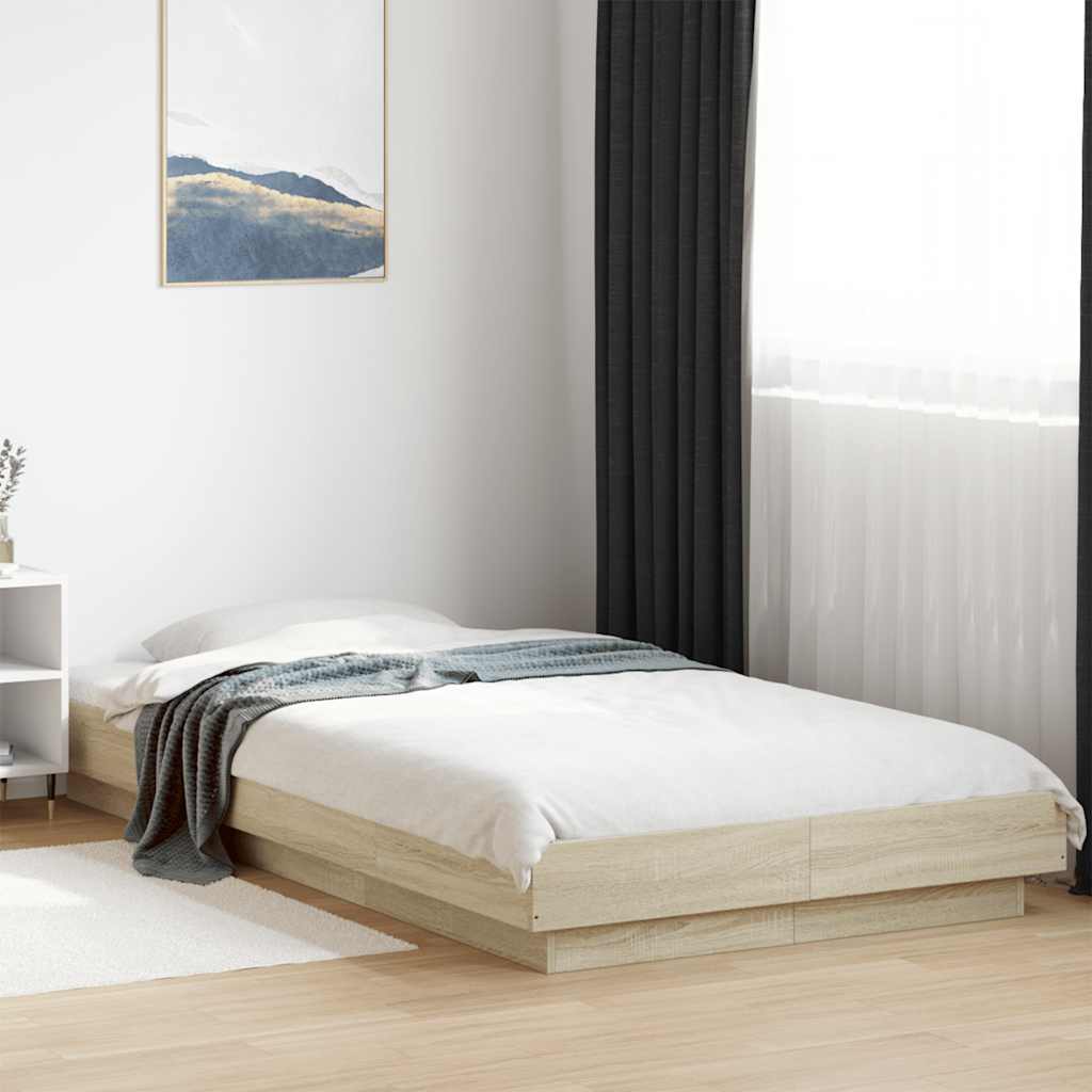 Cadre de lit sans matelas chêne sonoma 100x200 cm - XIOS