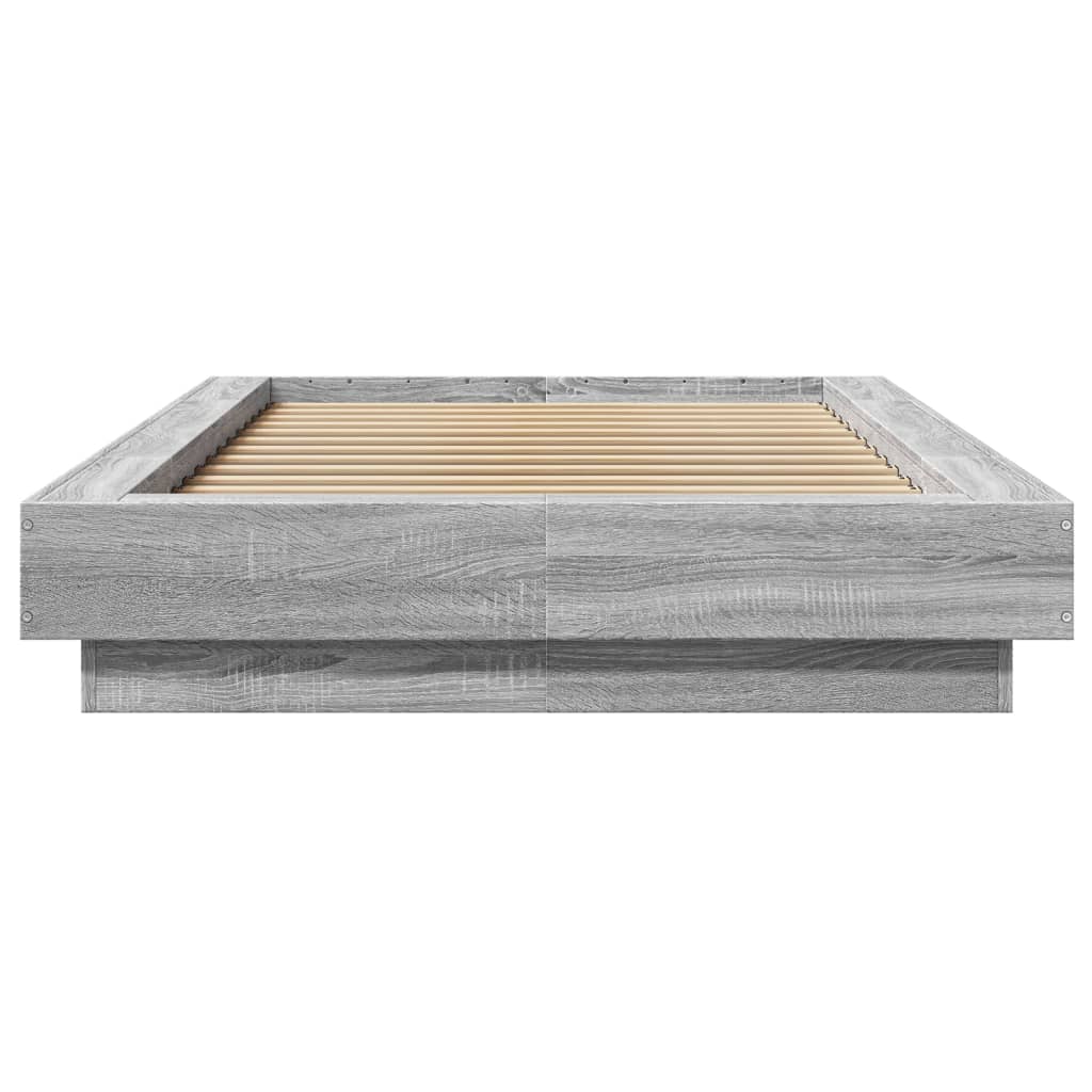 Cadre de lit sans matelas sonoma gris 90x200 cm - XIOS
