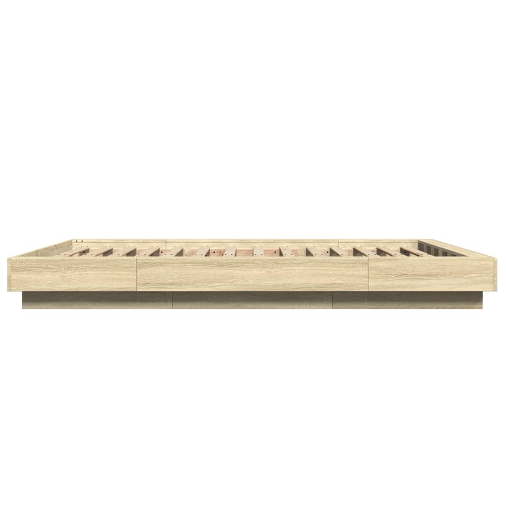 Cadre de lit sans matelas chêne sonoma 135x190 cm - XIOS