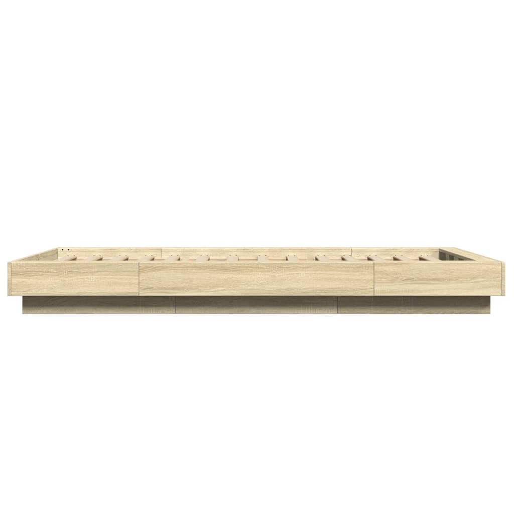 Cadre de lit sans matelas chêne sonoma 75x190 cm - XIOS