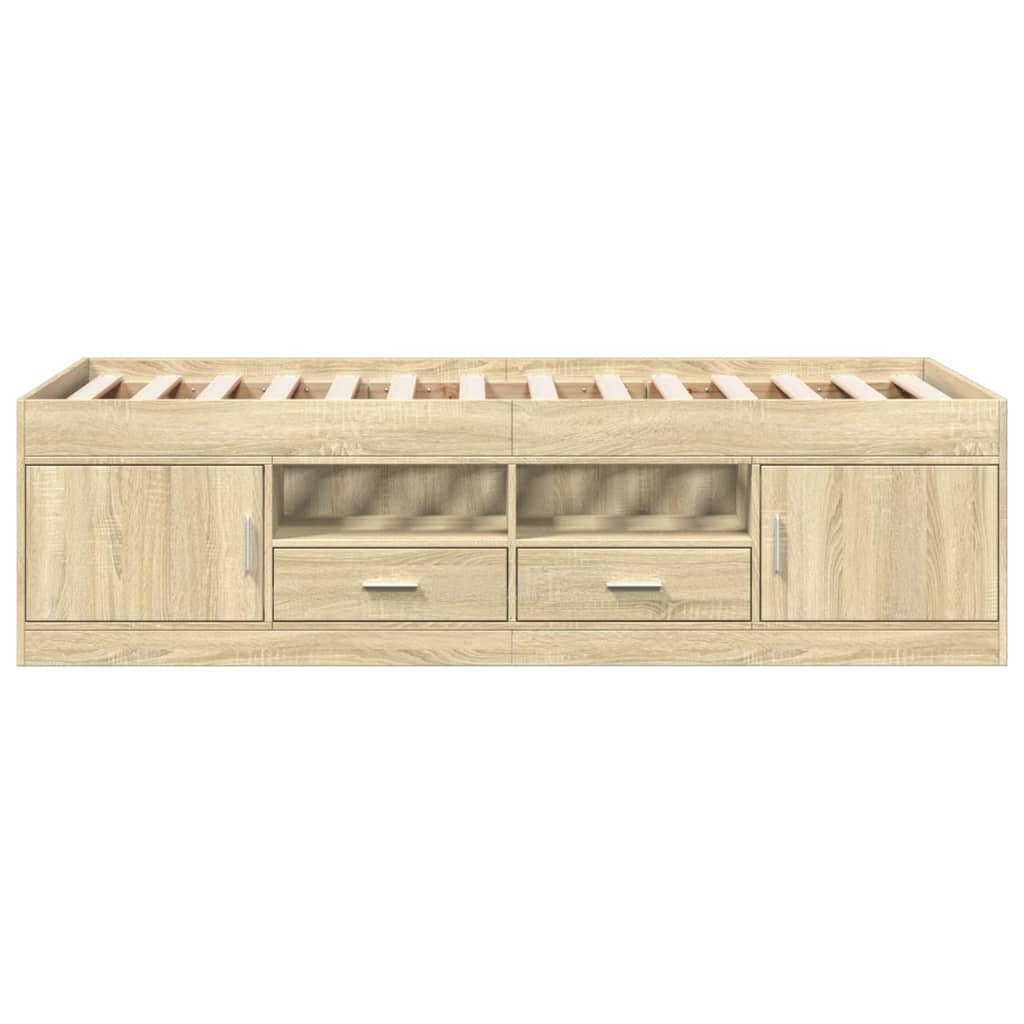 Lit de jour avec tiroirs sans matelas chêne sonoma 100x200 cm - XIOS